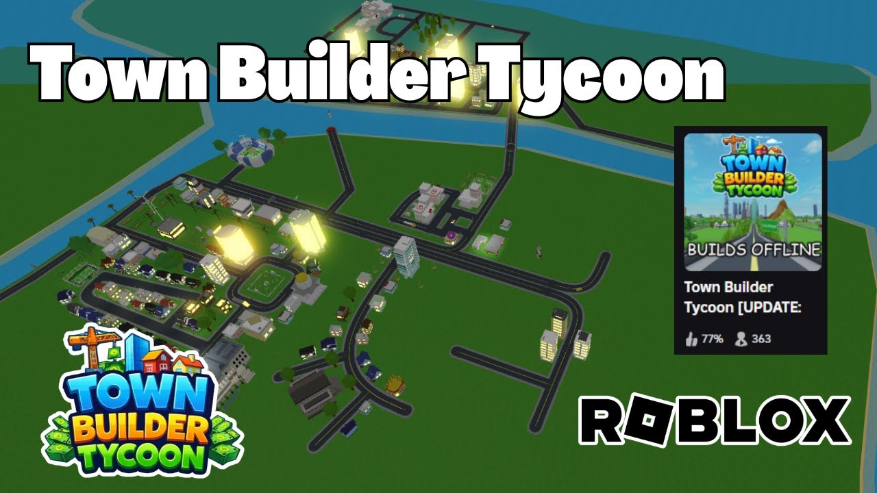 NEW Town Builder Tycoon Game Roblox First Look