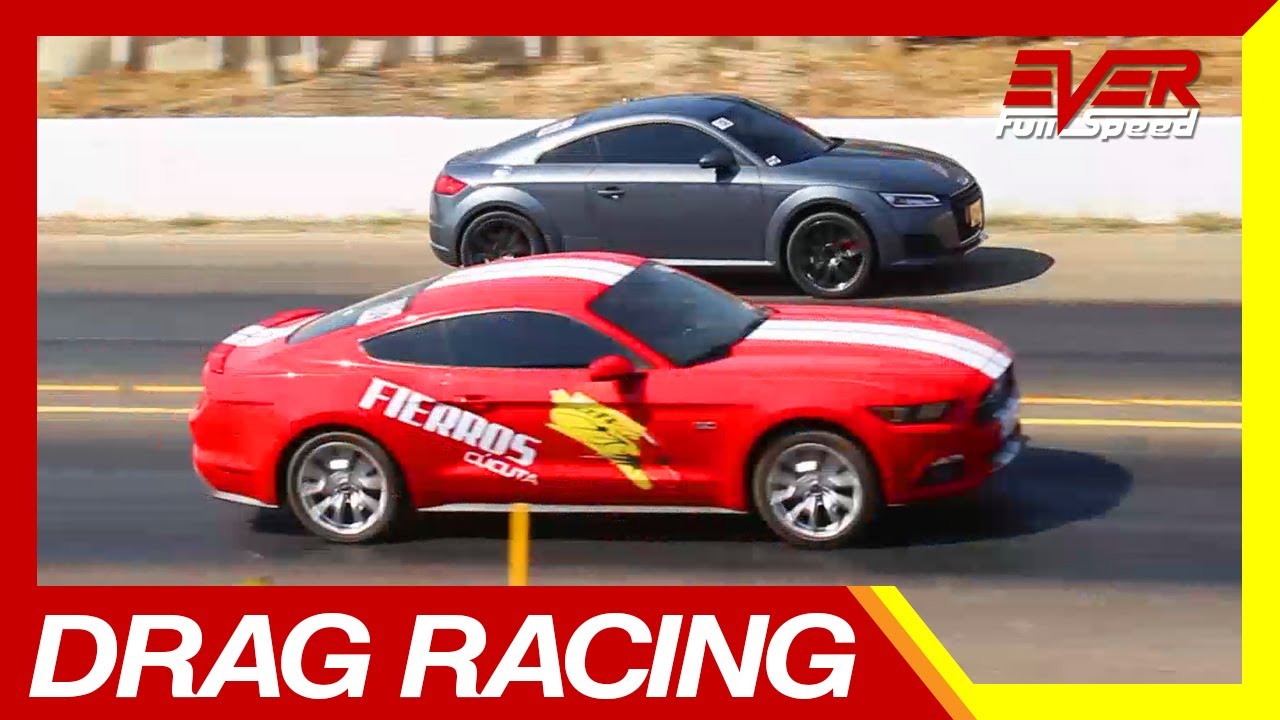 Ford Mustang vs Audi TT 🔥 DRAG RACING 🔥 DUELO DE AUTOS 🚘🚦🚘