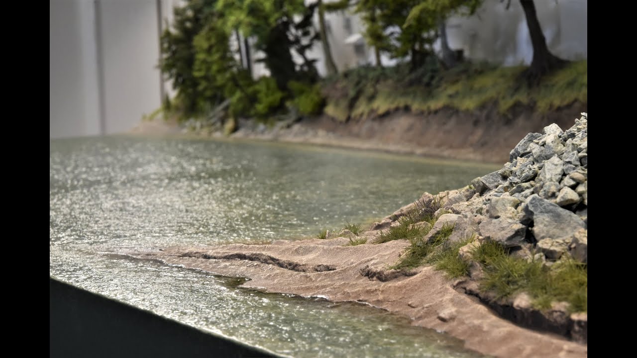 Painting The Signature Water Scene with Acrylics (No Epoxy Resin) # 66 | Boomer Diorama