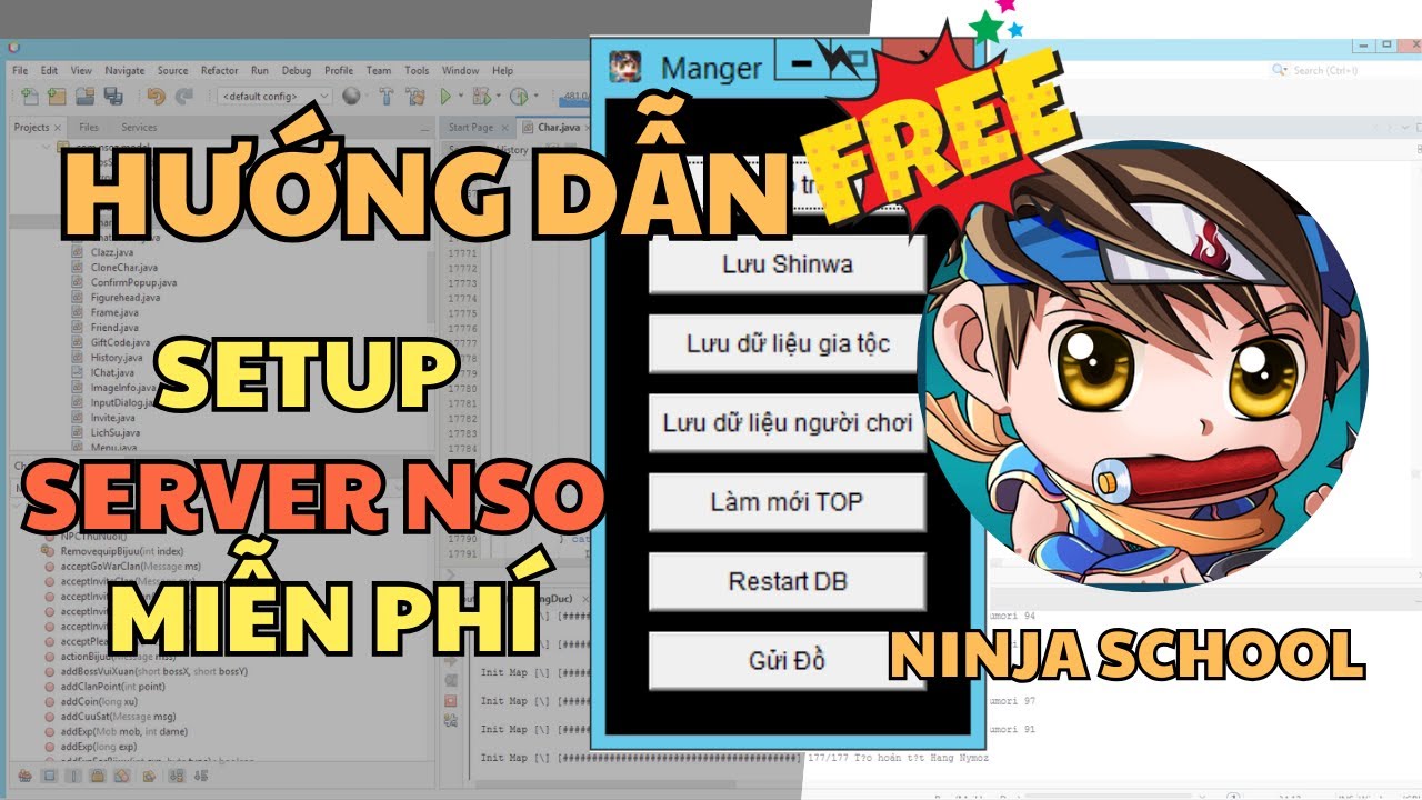 Chia Sẻ SRC và Hướng dẫn Setup Server Ninja School Online Miễn Phí