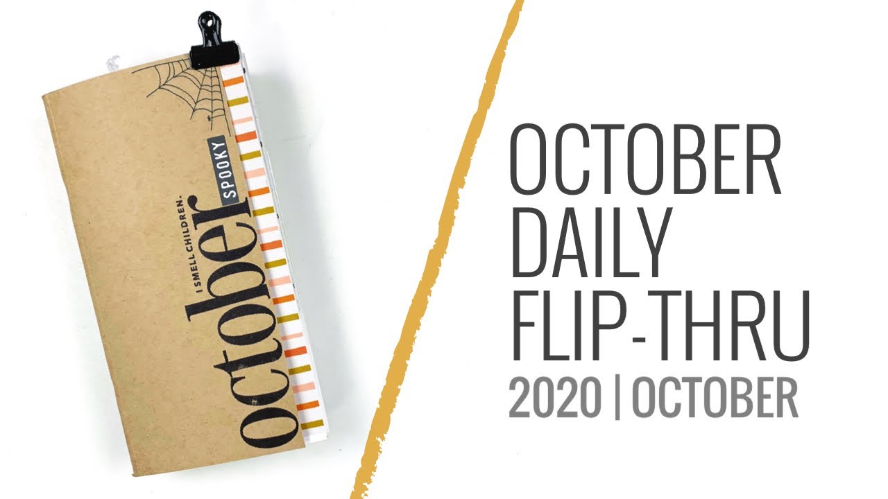 October Daily Traveler's Notebook 2020 | Flip Through