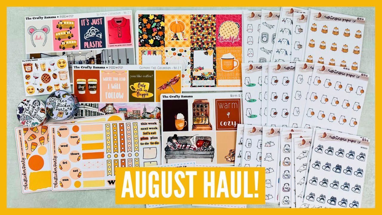 AUGUST PLANNER SUPPLIES HAUL | 2023