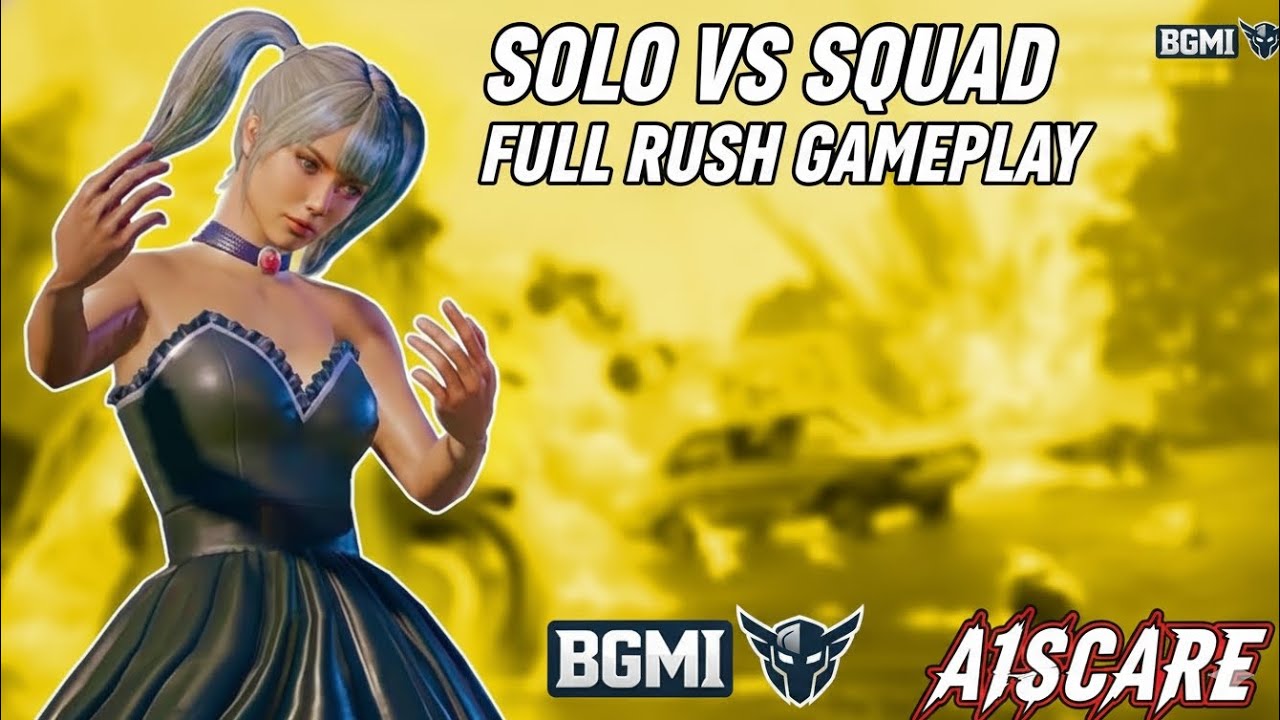 Solo vs Full Squad 40 fps #bgmi #pubgmobile #pubg #youtube @A1SCARE_4 