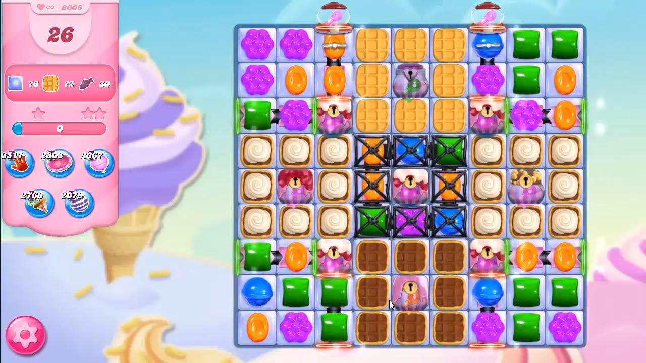 Candy Crush Saga LEVEL 6609 NO BOOSTERS