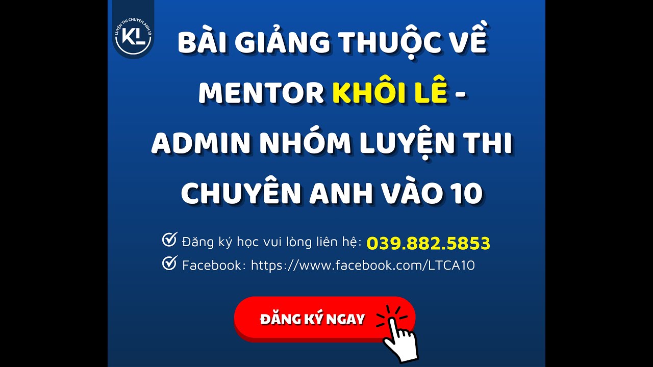 Tổng ôn Ngữ pháp thi HSG/ Chuyên Anh (P1) (6/6/2024)