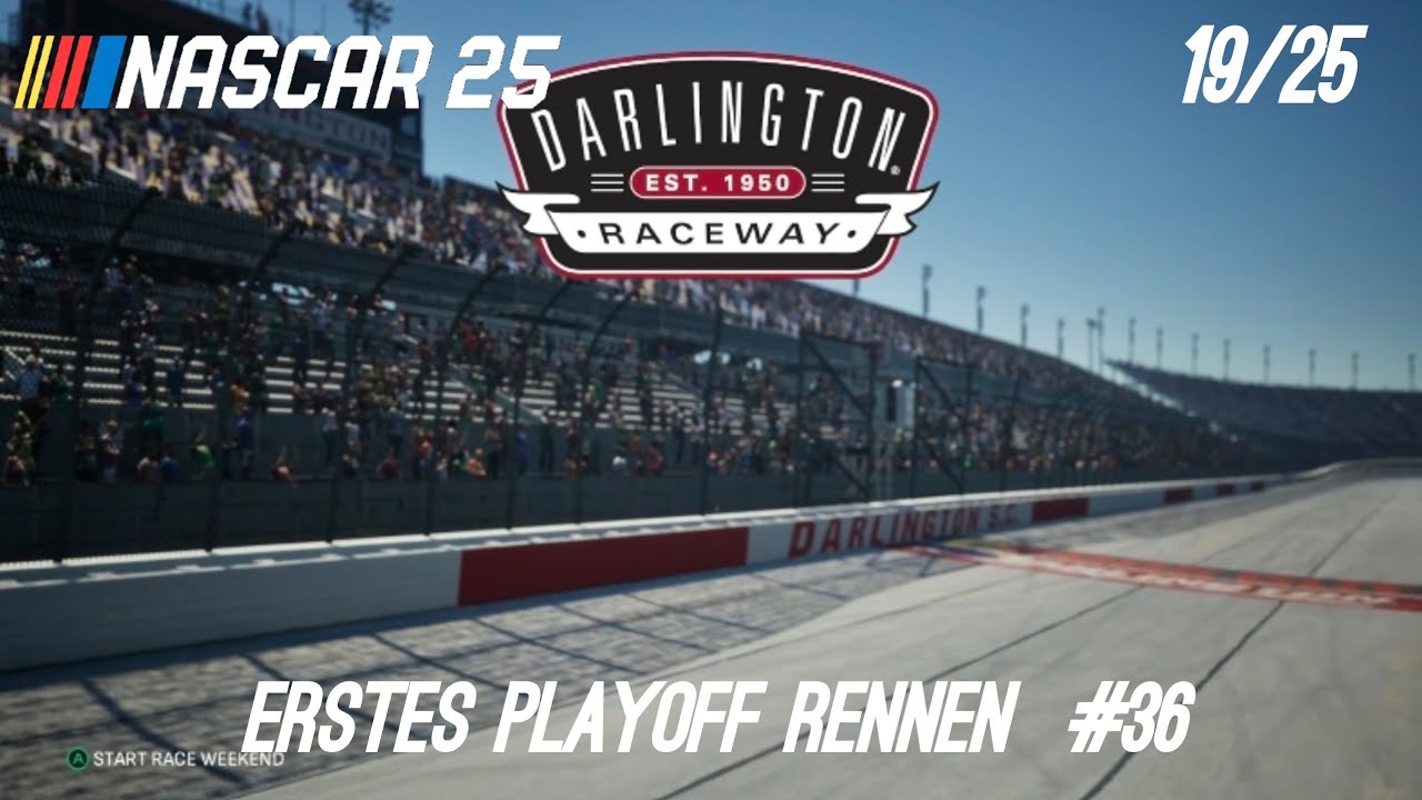 ERSTES PLAYOFF RENNEN / NASCAR 25 KARRIERE #36 (no commantary gameplay)