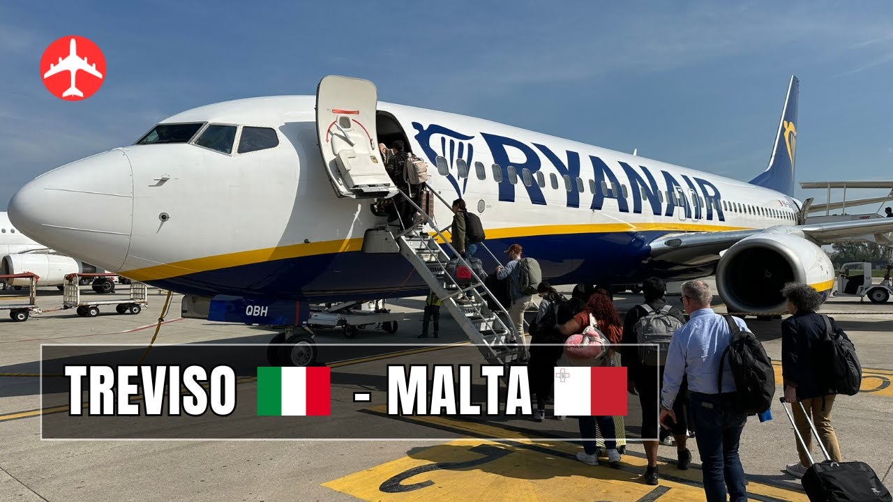 RYANAIR full flight report TREVISO (TSF) to MALTA (MLA)  | April 2024