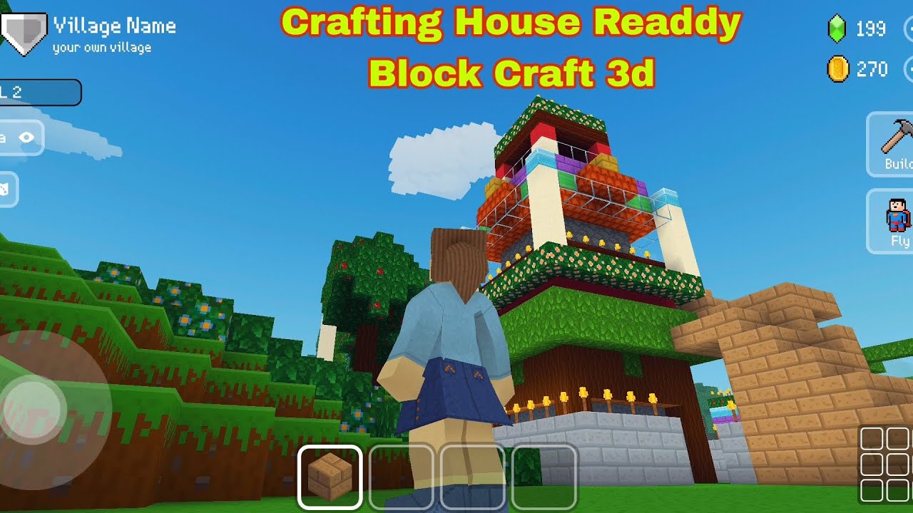 CRAFTING HOUSE READDY !! BLOCK CRAFT 3D