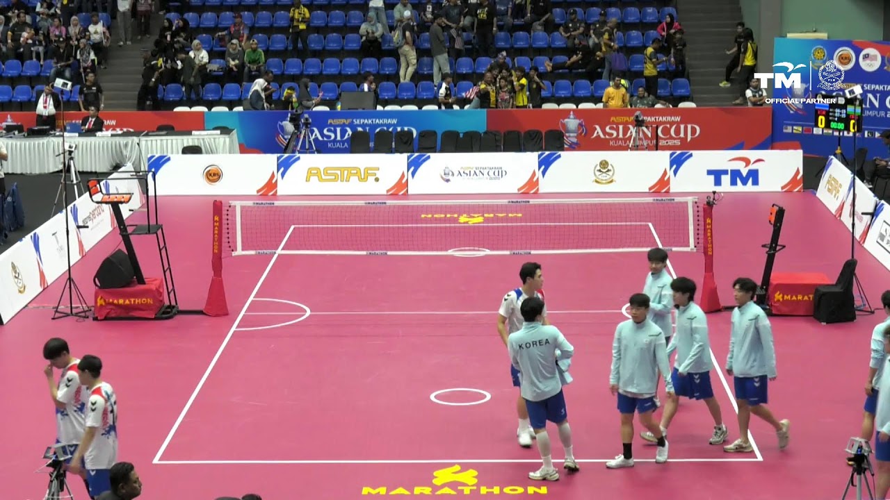 Korea vs Malaysia - Group B - Team Regu - ASTAF Sepaktakraw Asian Cup Kuala Lumpur 2025