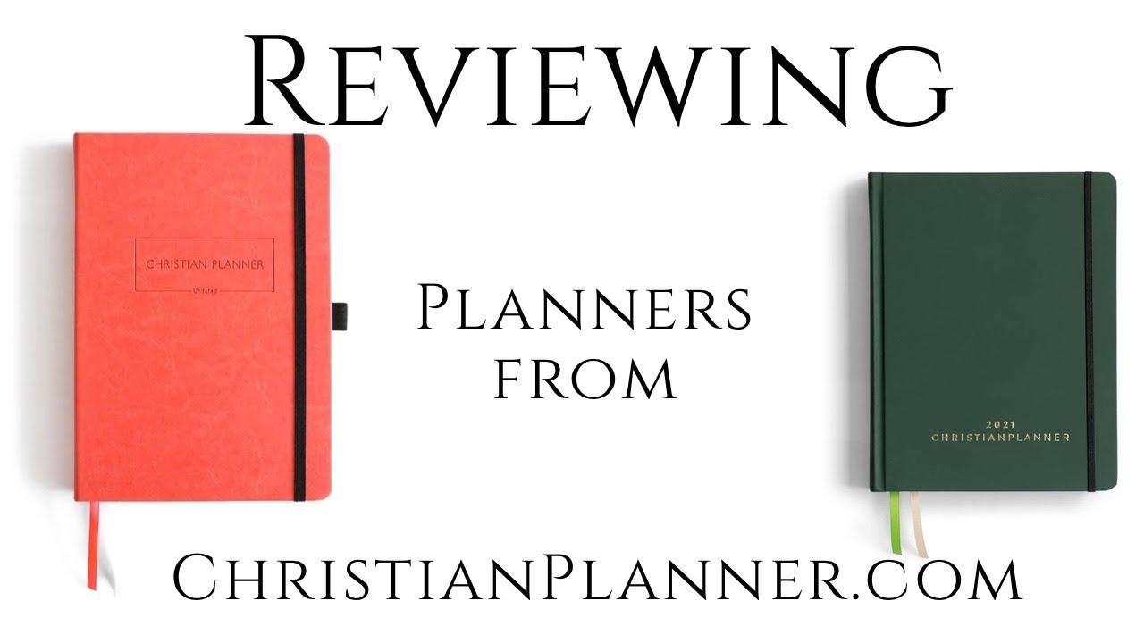 Reviewing two Day Planners from ChristianPlanner.com