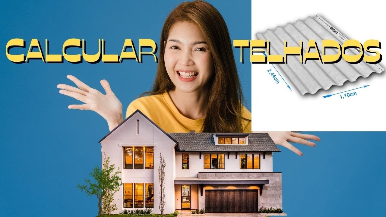 COMO CALCULAR A QUANTIDADE DE TELHAS DE 1,10m x 2,44m PARA UM TELHADO