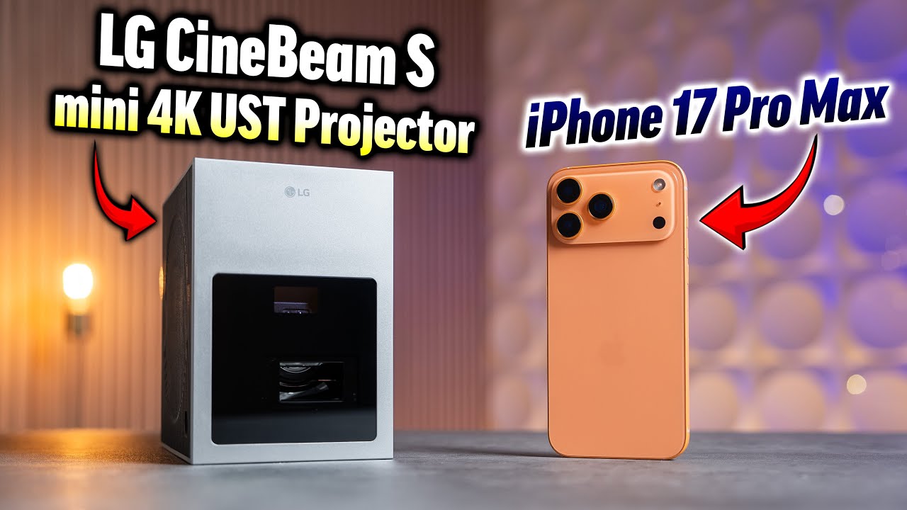 This iPhone-sized 4K mini projector is INSANE! - LG CineBeam S