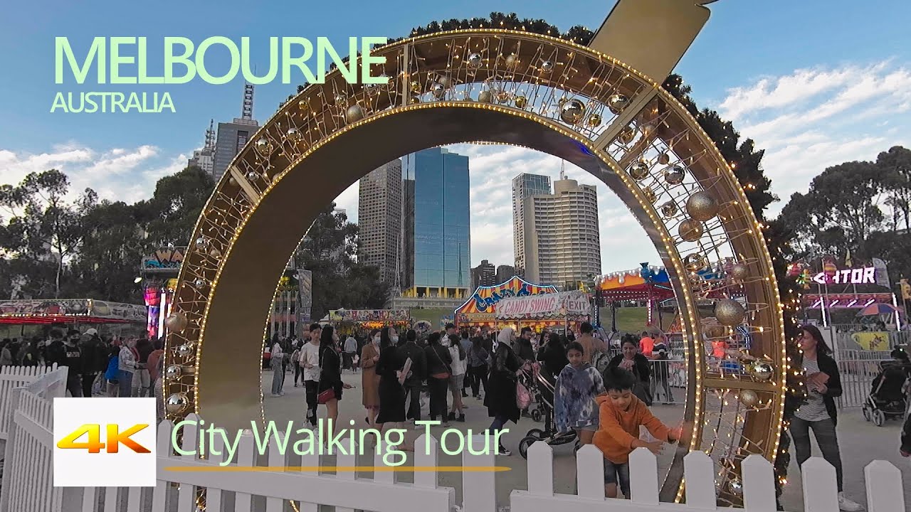 MELBOURNE CITY CHRISTMAS CARNIVAL WALK AUSTRALIA | DECEMBER 2021