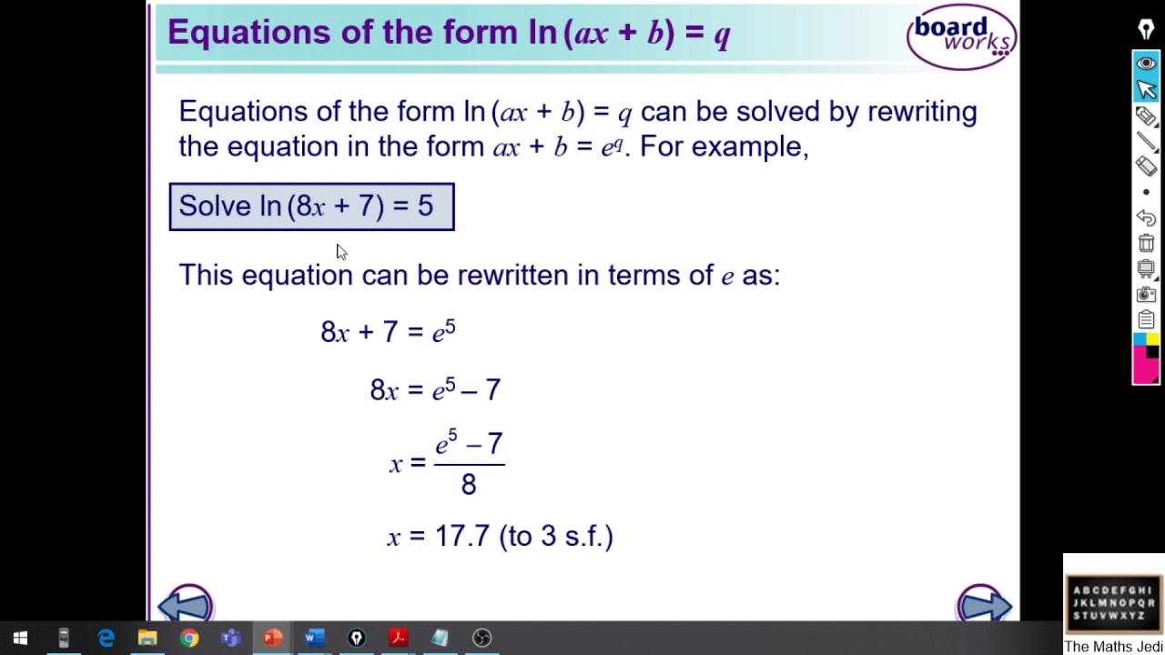 Natural Logarithms and Graphs