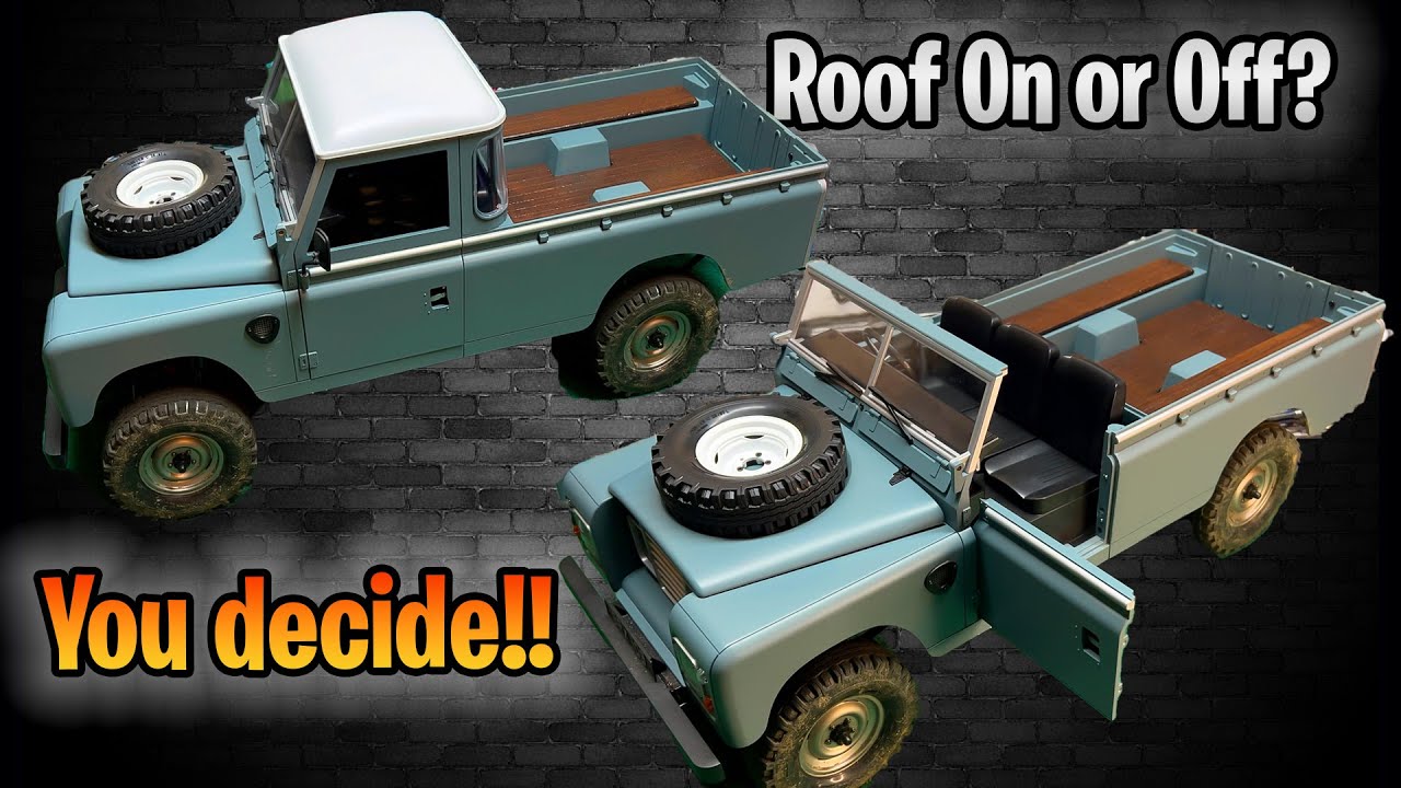 BRX02 Land Rover Series III: Roof On or Off? Customize Your Boom Racing Rc Car Offroad Rc Crawler