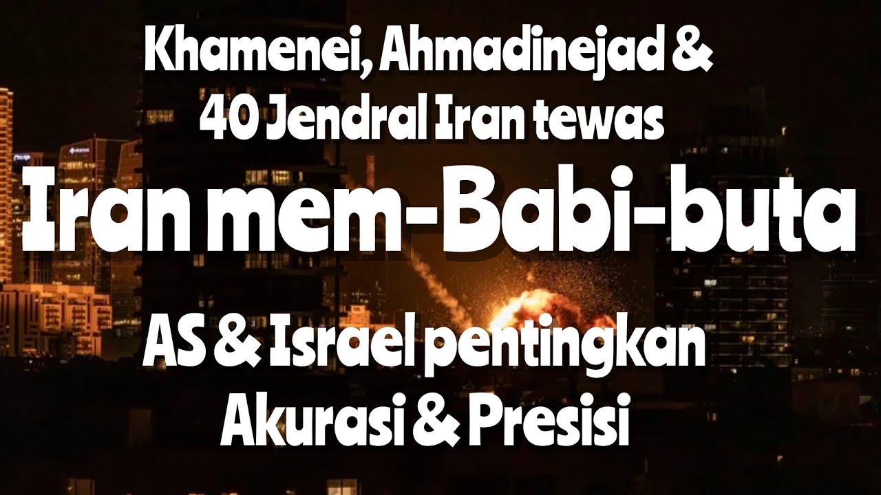 Makin Brutal- Khamenei, Ahmadinejad & 40 Komandan IRGC tewas