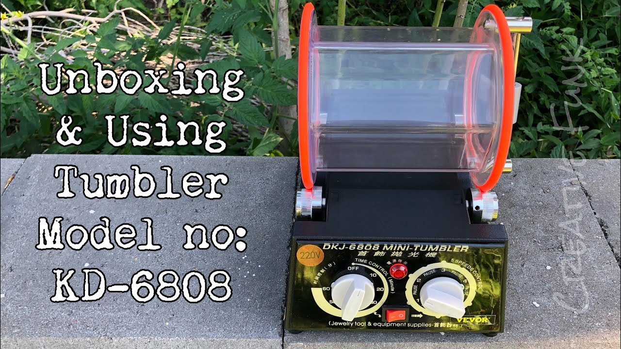 Unboxing and using rotary tumbler KD-6808