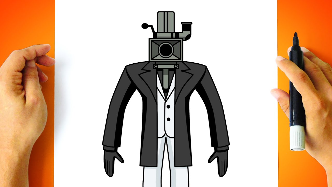 How to DRAW BIG CAMERA MAN - Skibidi Toilet