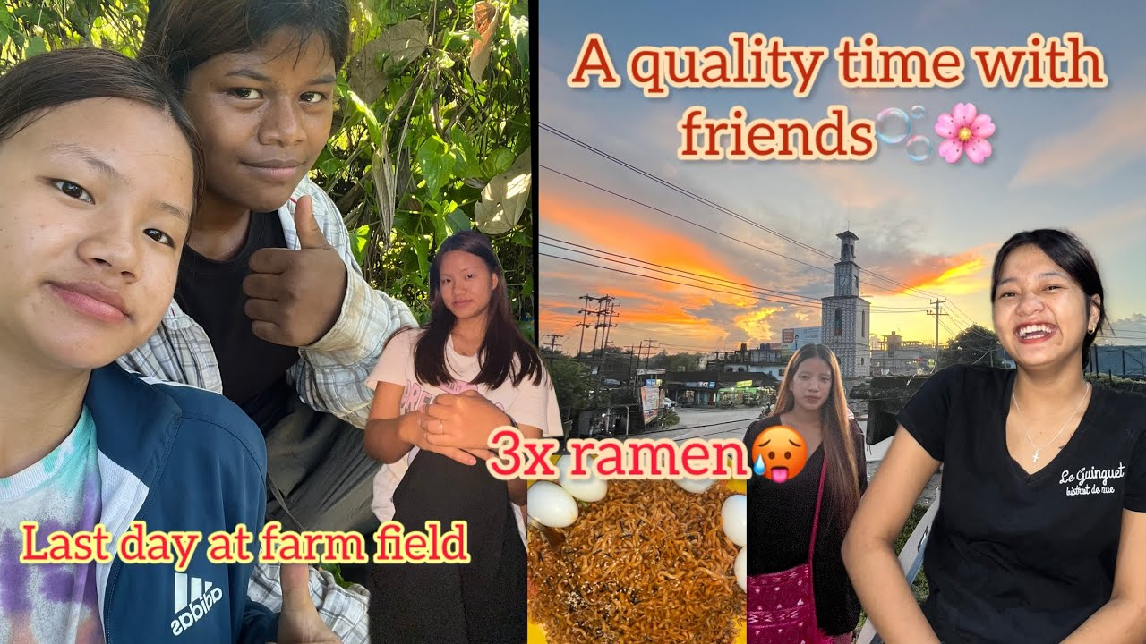 a quality time with friends🌸🫧(cooking &eating 
