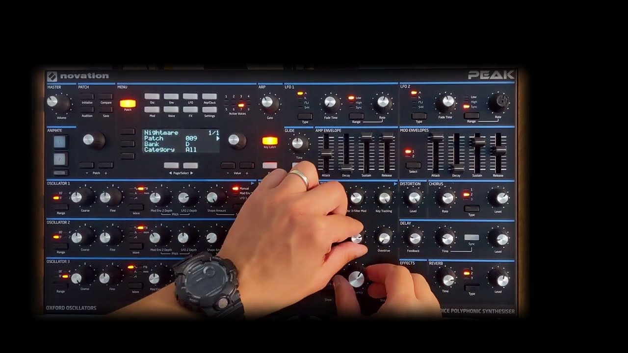Novation Peak - Distant darkness - dark synth ambient jam [no talking]
