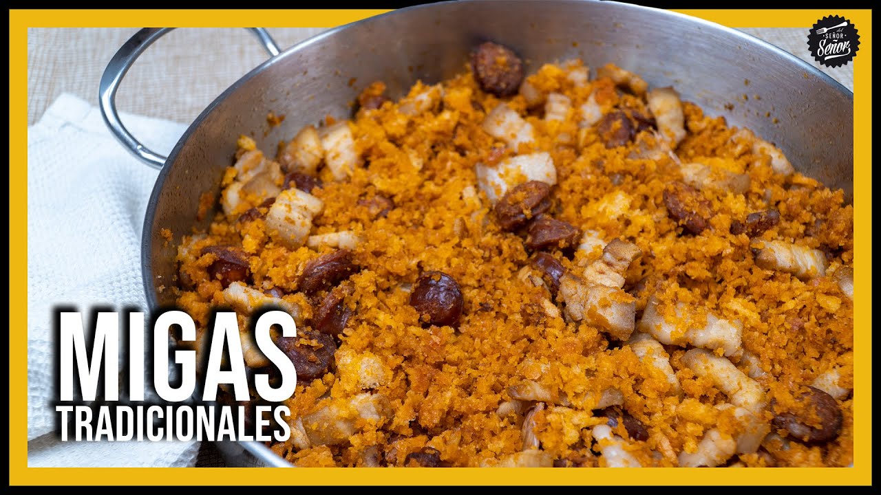 Migas de pan con chorizo y panceta 🥖 Receta tradicional