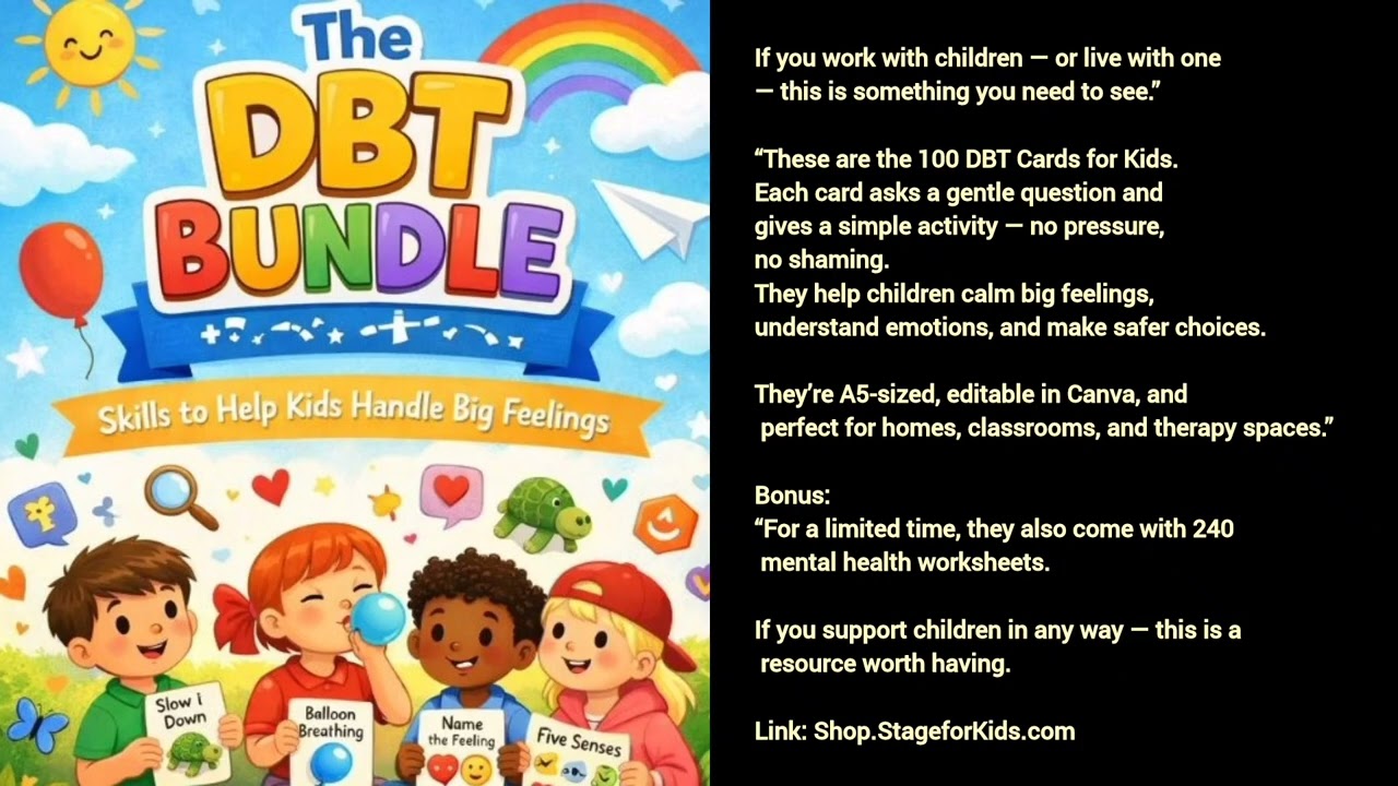 The 100 DBT Card Bundle by Teacher Emil, Shop.StageforKids.com