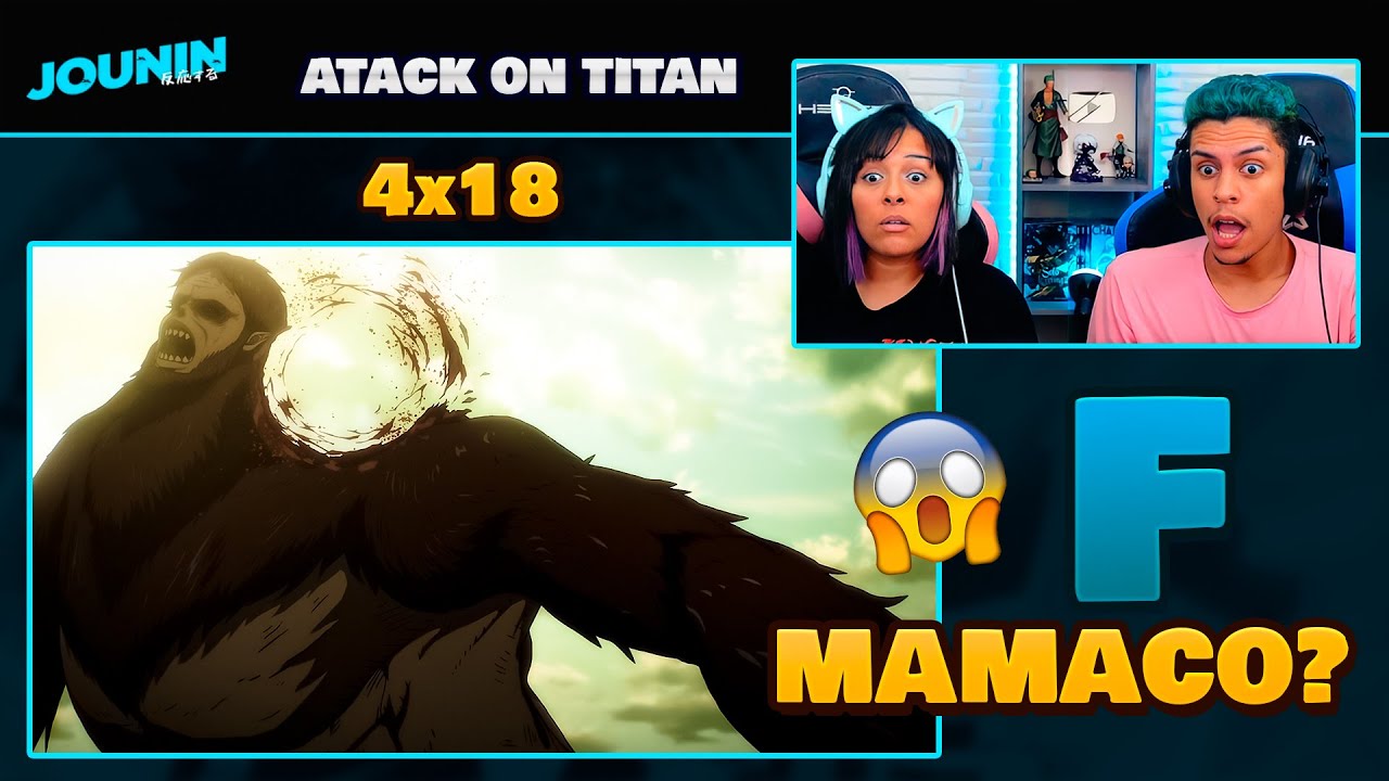 ATTACK ON TITAN 4x18 (EP 77) 🇧🇷 | [React em Casal] 🔥