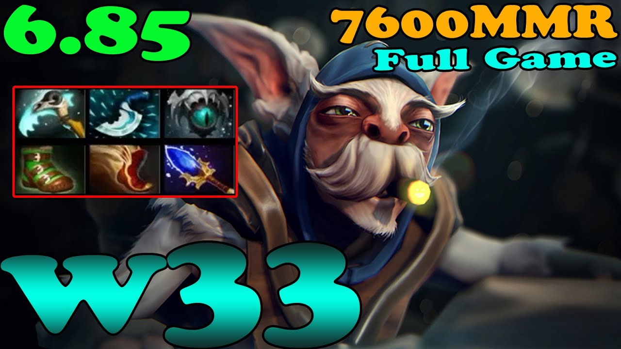 Dota 2 - w33 7600 MMR Plays Meepo - Full Game - Ranked Match Gameplay!