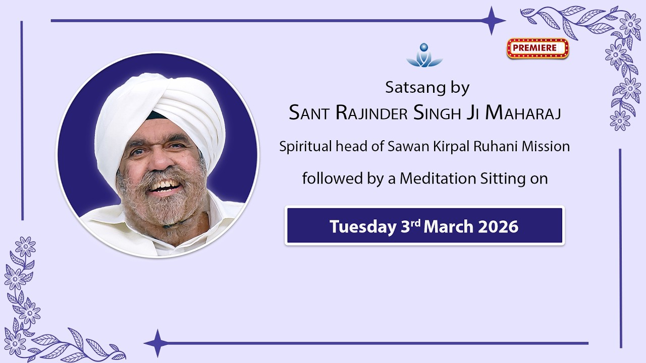 Satsang By Sant Rajinder Singh Ji Maharaj - Mar 03, 2026