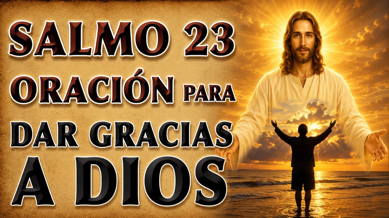 SALMO 23 ORACIÓN PARA DAR GRACIAS A DIOS