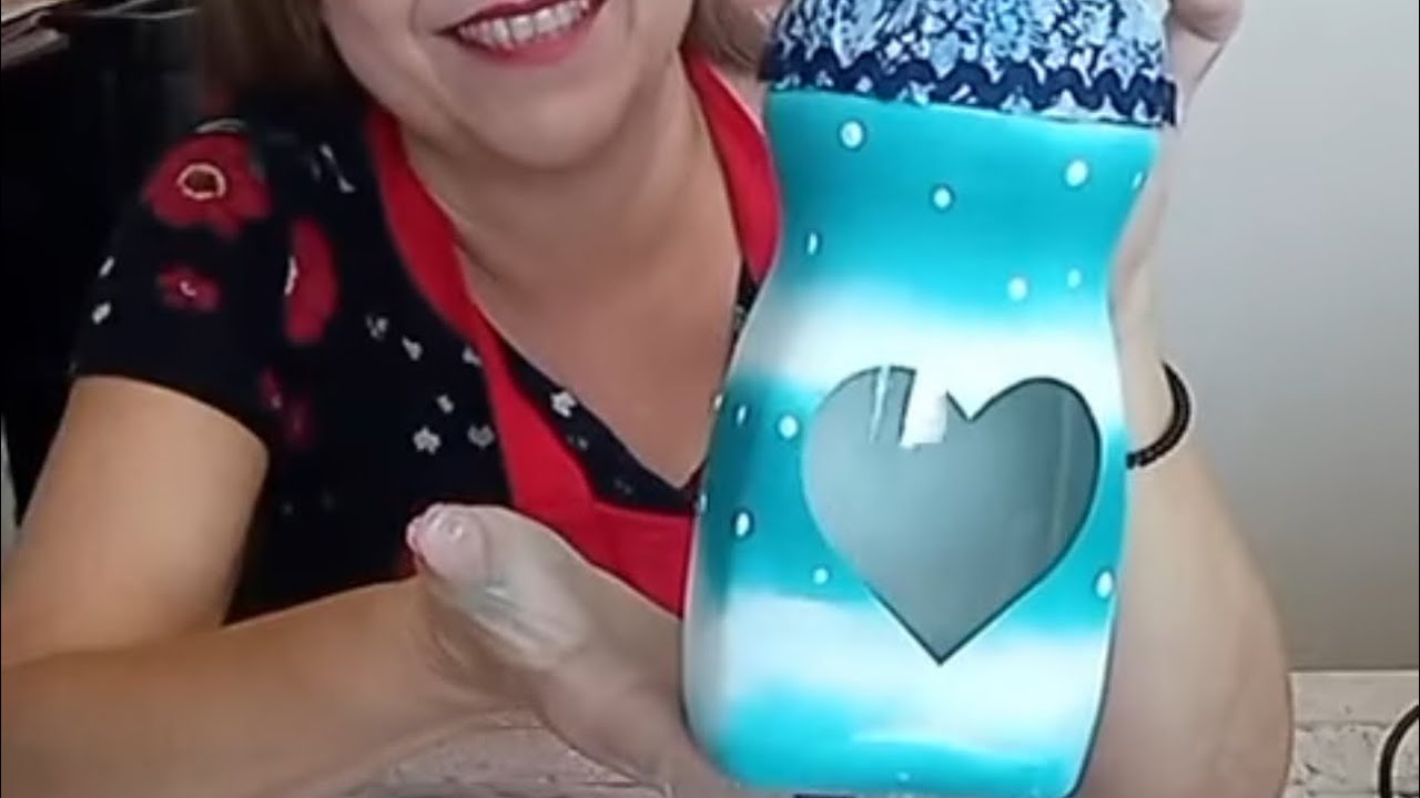 Diy Reciclagem ao vivo- reaproveitando materiais que iriam para a reciclagemVidro decorado