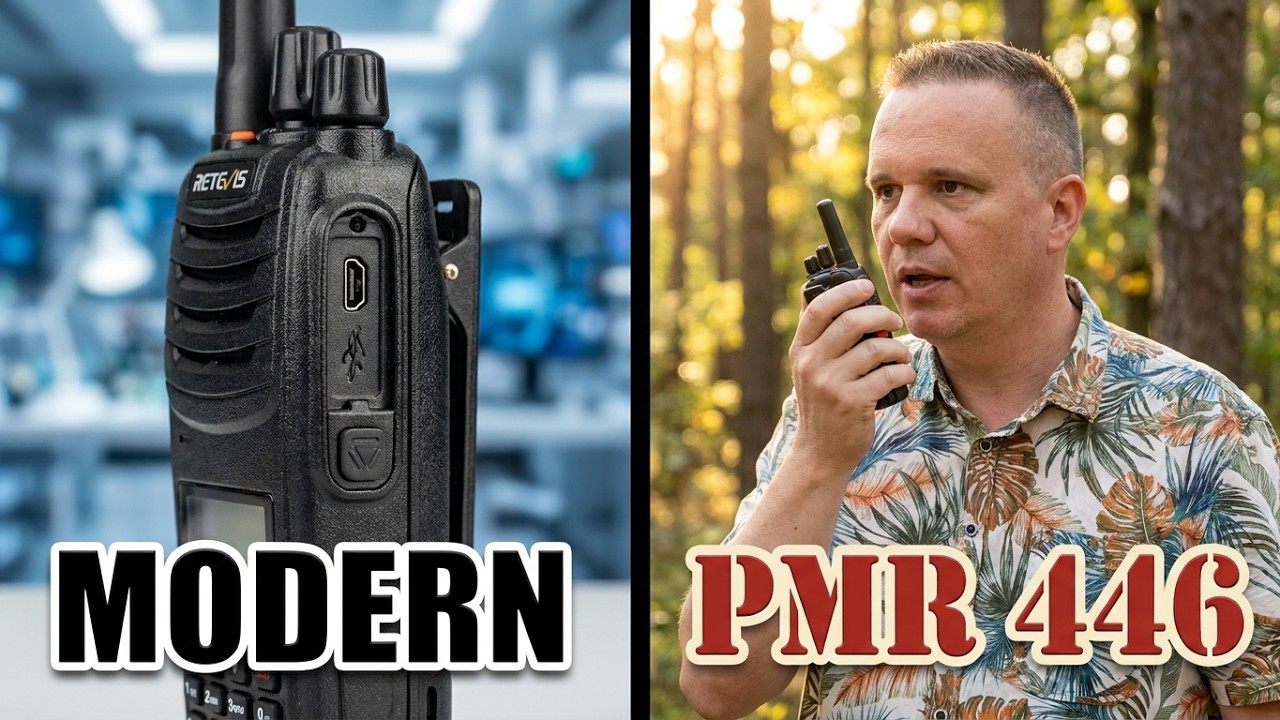Retevis H777D PMR 446 MHz Funkgeräte, 16 Kanäle, 1200 mAh Akku, USB-C / Outdoor Notfall Prepper Funk