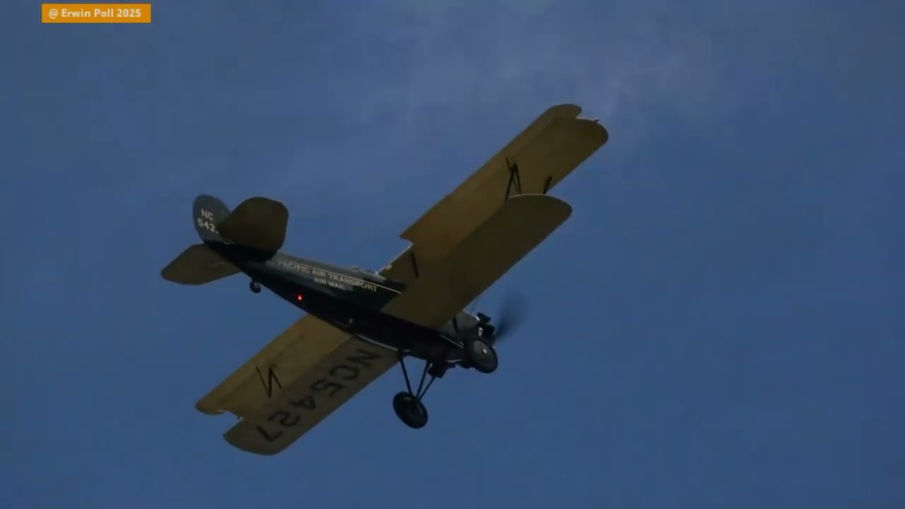Биплан Travel Air 4000 NC5427 Pacific Air Transport Air Mail 10 мая 2025 г.