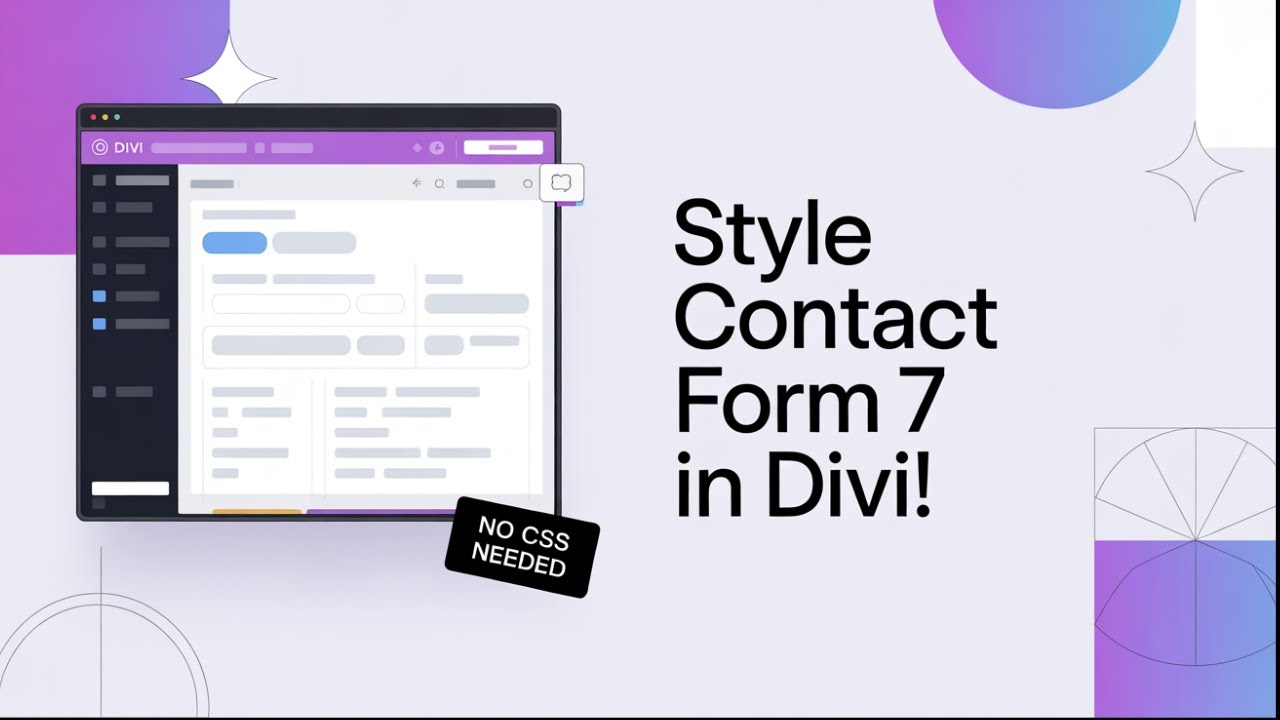 How to Style Contact Form 7 in Divi Without Any CSS!