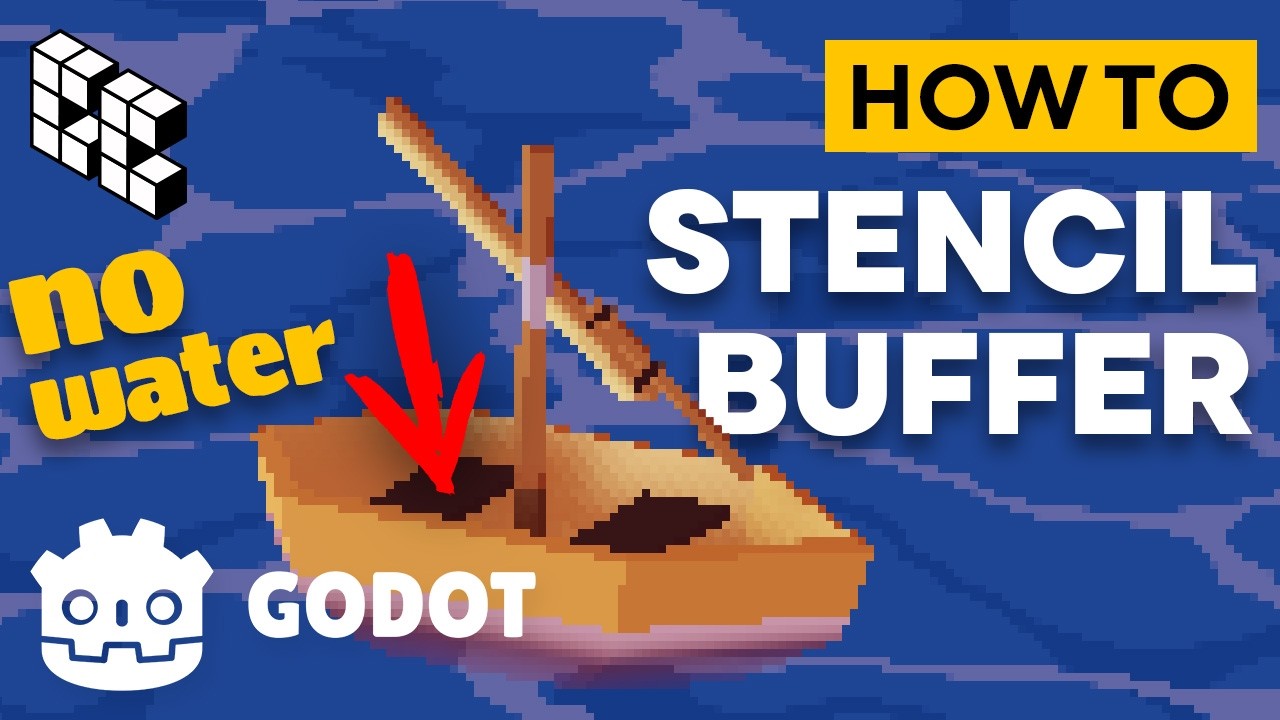 Объяснение работы с буфером трафарета за 5 минут &mdash; урок по Godot 4.6 (простой трюк с маскированием)