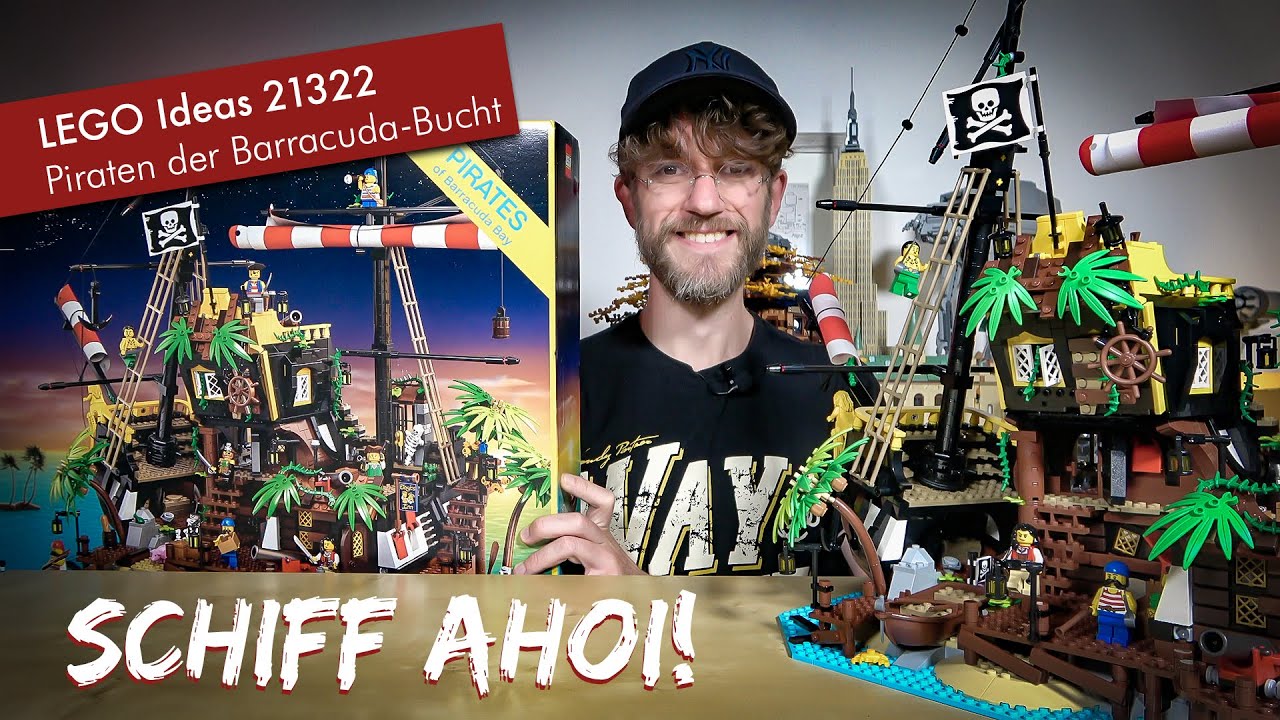 Spannende Bautechniken und viele Details: Lego Ideas 21322 Piraten der Barracuda-Bucht