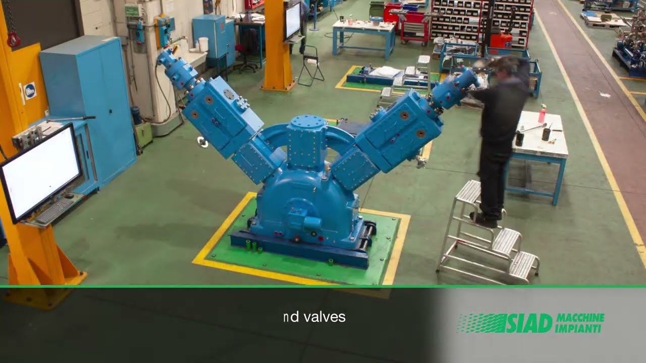 SIAD MI's Hydrogen compressor: high-pressure, oil-free H2 compression