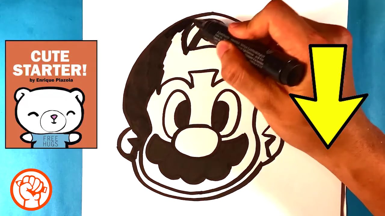 How to Draw Mario - Nintendo - Easy Pictures to Draw
