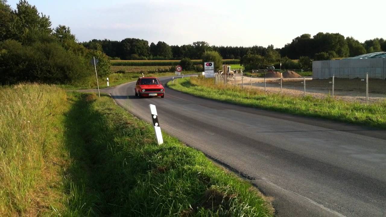 Golf 1 Gti Pirelli Bosi Komplettauspuff Anlage Sound Vorbeifahrt