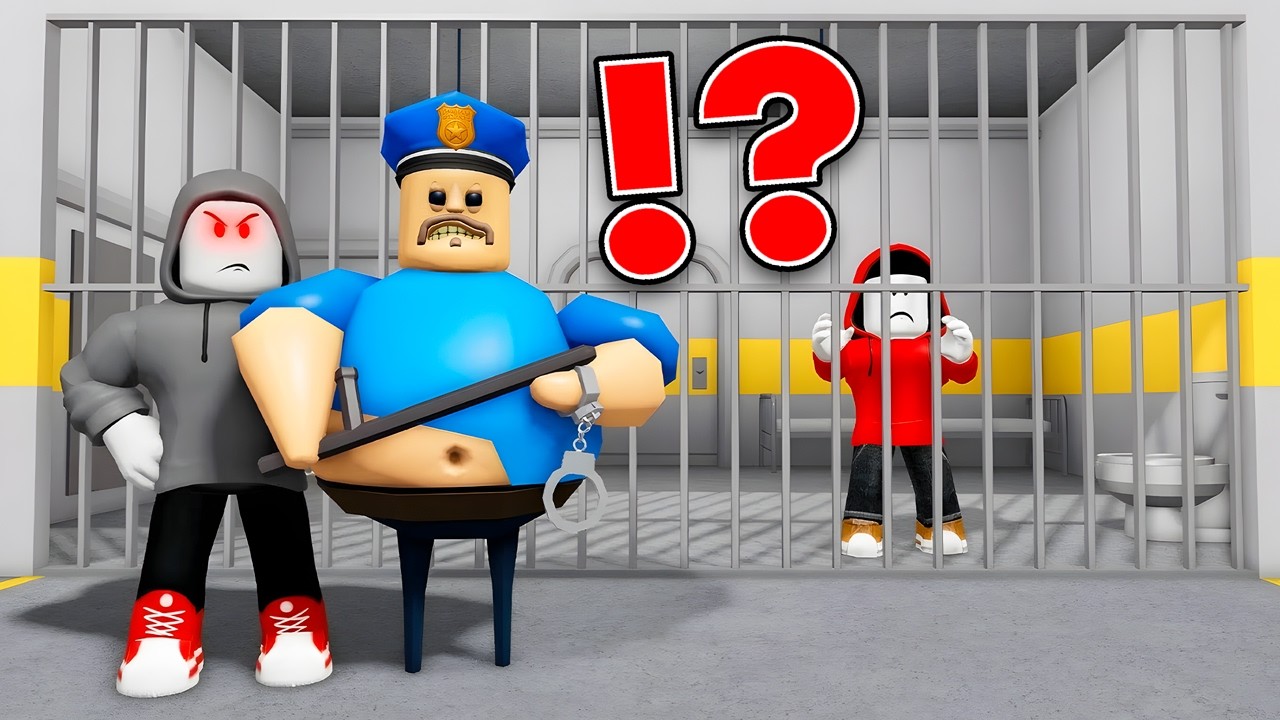 Тёмный Джей-Джей и Барри заперли Джей-Джея в тюрьме?! (Maizen Roblox)