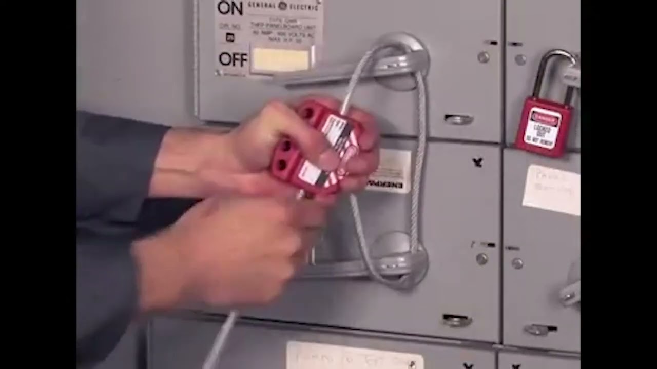 How to Use Master Lock S806 Adjustable Cable Lockout