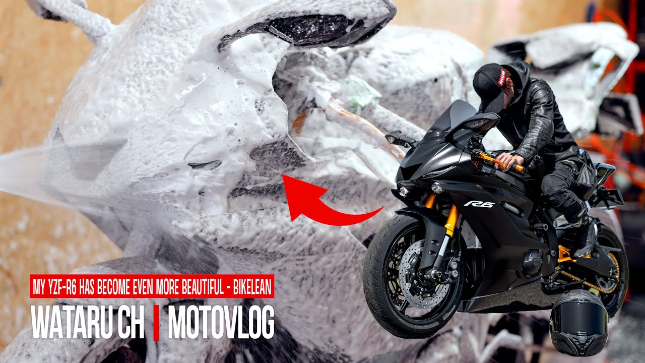【プロの洗車+ガラスコーティング】愛車YZF-R6がさらに美しくなりました【BIKELEAN】