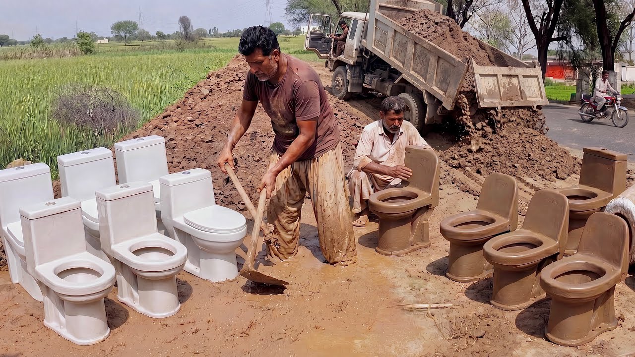 Incredible  Process of Making Toilet Bowls in Factory | Mass Production of Toilet Bowls 