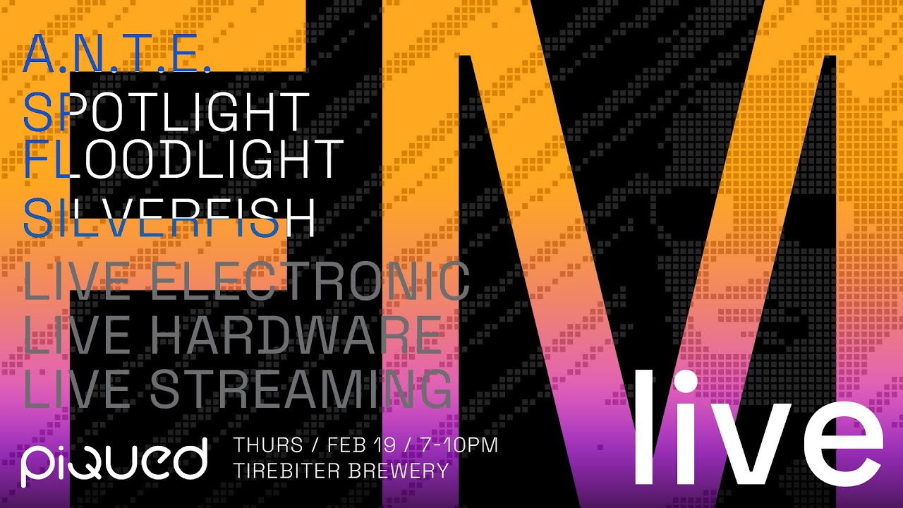A.N.T.E., Spotlight Floodlight, and Silverfish / Piqued FM Live