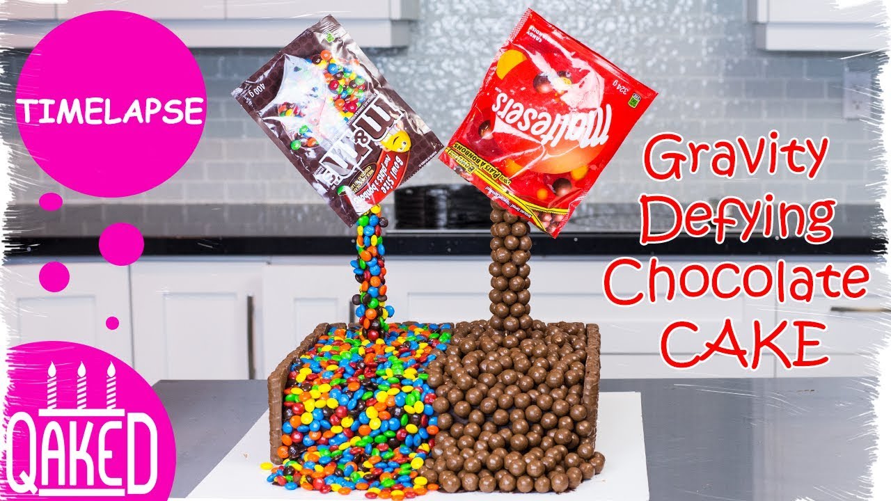 Maltesers & M&M Anti-Gravity Cake | Timelapse | Gravity Defying Cake | DIY & How to
