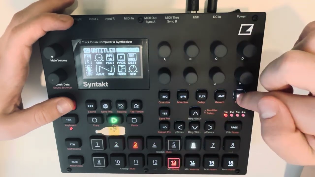 Techno from scratch – workflow (Syntakt Elektron)