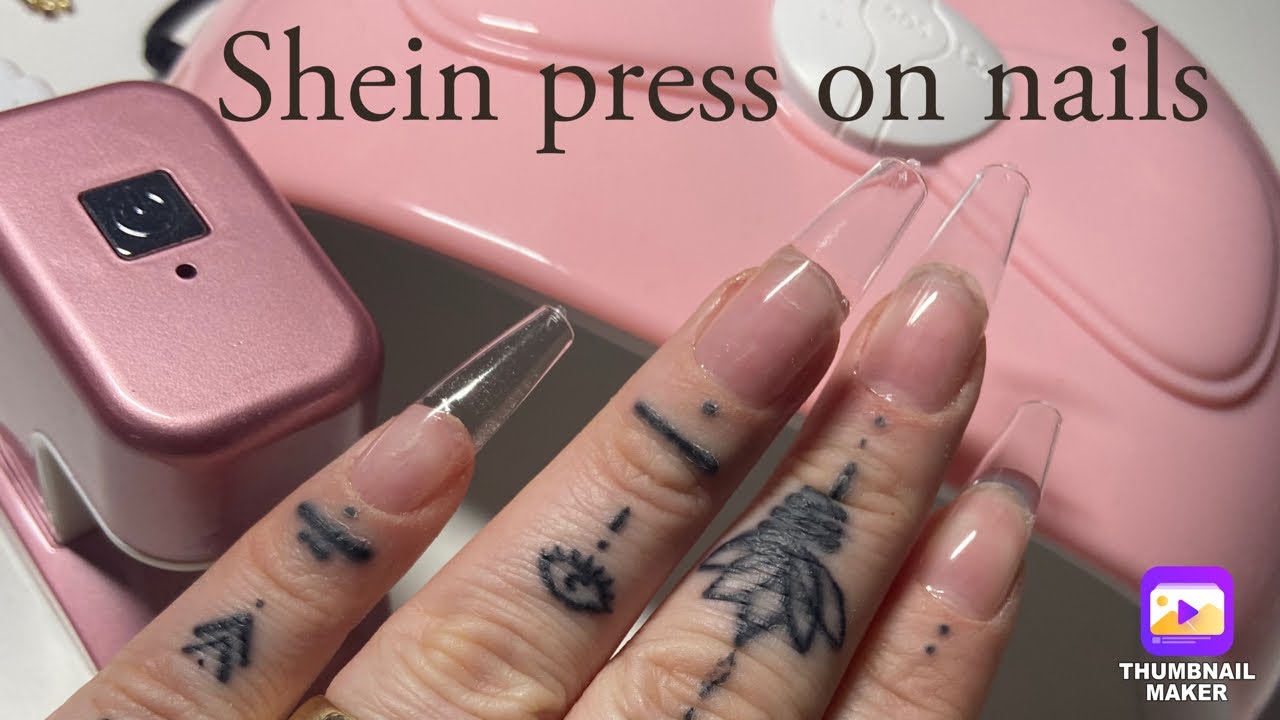 SHEIN PRESS ON NAILS DO THEY WORK NAIL TUTORIAL