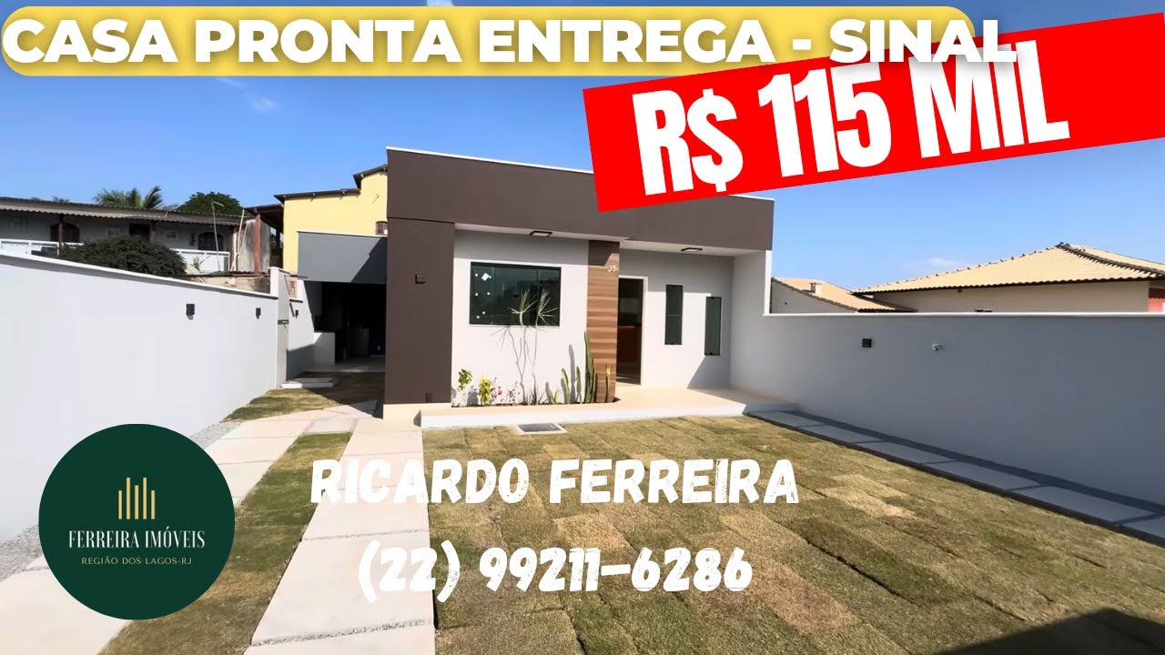 Vendo casa pronta entrega ,Gargoá terreno 180 Mts 2 quartos,área gourmet,cisterna R$ 115 mil sinal
