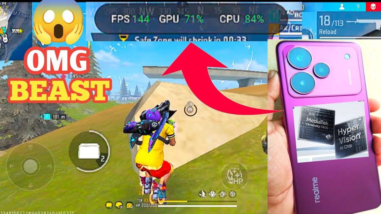 Gaming beast Under 20k With 144 FPS Gaming Realmi P4 5g fully gaming test