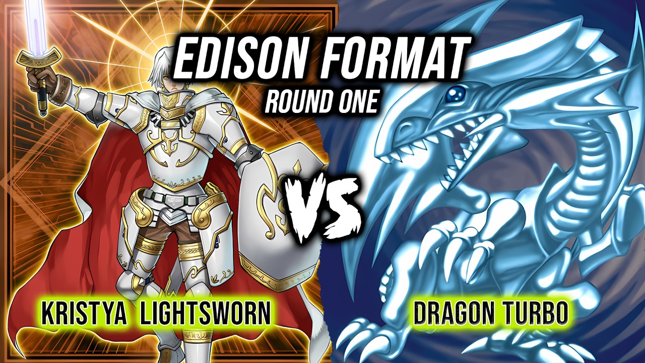 Yu-Gi-Oh! Edison Format Tournament Round 1: Kristya Lightsworn Vs Dragon Turbo